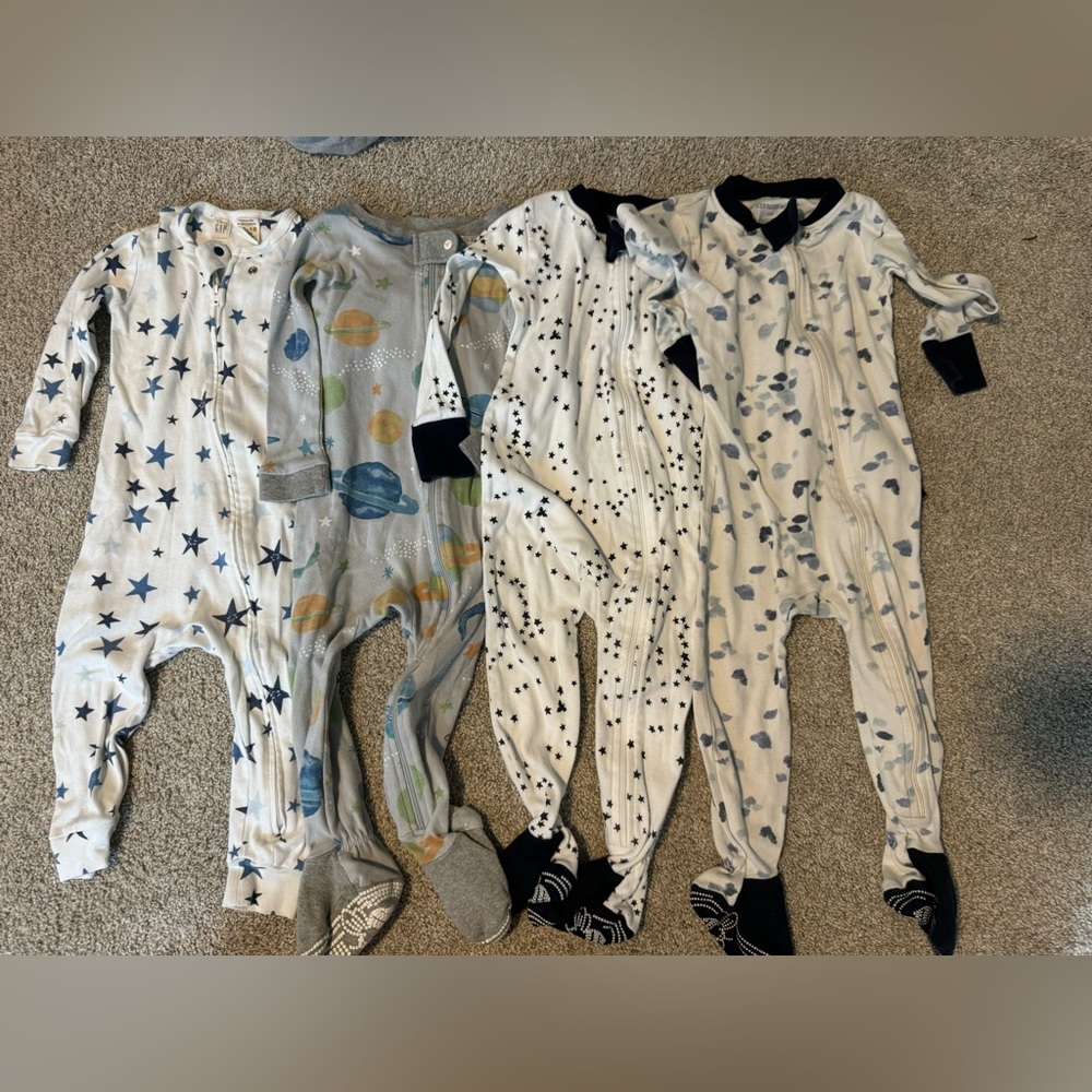 12-18 Month Pajamas - 1 Gap and 3 Burts Bees Brand